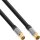InLine® Premium Antenna cable, 4x shielded, >110dB, black, 3m