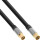 InLine® Premium Antenna cable, 4x shielded, >110dB, black, 0.5m