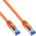 InLine® Patch Cable S/FTP PiMF Cat.6A halogen free 500MHz orange 0.5m