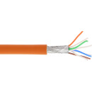 InLine® Patch Cable S/FTP PiMF Cat.6A halogen free 500MHz orange 100m