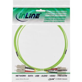 InLine® LWL Duplex Kabel, SC/SC, 50/125µm, OM5, 3m