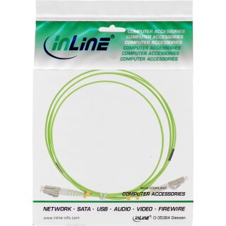 InLine® LWL Duplex Kabel, LC/LC, 50/125µm, OM5, 25m