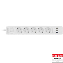 InLine® Power Strip 5 Port with QC USB, 5x Type F...