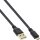 InLine® Micro USB 2.0 Flat Cable USB A to Micro-B black / gold 0.3m