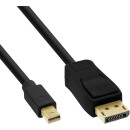 InLine® Mini DisplayPort to DisplayPort Cable black 0.3m