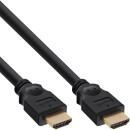 InLine® HDMI High Speed Cable male to male gold plated black 0.3m