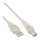 InLine® USB 2.0 Cable Type A male to B male transparent 0.3m