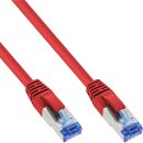 InLine® Patch Cable S/FTP PiMF Cat.6A halogen free 500MHz red 20m