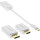 InLine® USB Display Converter Set 6-in-1, USB Type-C male to DisplayPort female, HDMI, VGA (DP Alt Mode), 4K/60Hz, silver, 0.2m