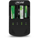 InLine® Ladegerät NiCd+NiMH, AA und AAA und 9V...