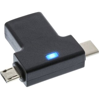 InLine® USB 3.1/2.0 OTG T-Adapter, Typ C Stecker oder Micro-USB an A Buchse