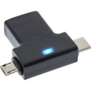 InLine® USB 3.1/2.0 OTG T-Adapter, USB-C Stecker oder...