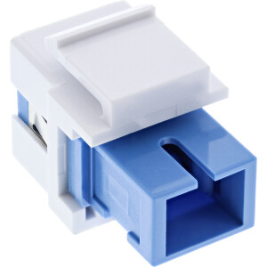 InLine® Fiber optical Keystone Snap-in adaptor white,...