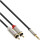 InLine® Basic Slim Audio Cable 3.5mm M to 2x RCA M, 1m