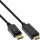 InLine® DisplayPort zu HDMI Konverter Kabel, 4K/60Hz schwarz, 1m