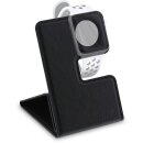 InLine® Holder for Apple Watch for desk / shelf, black, foldable