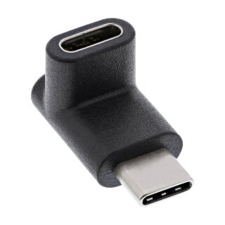 InLine® USB 3.2 Adapter, Typ C Stecker an C Buchse, oben/unten gewinkelt (Gen.2)