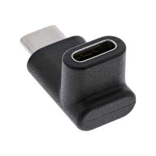 InLine® USB 3.2 Adapter, Typ C Stecker an C Buchse, oben/unten gewinkelt (Gen.2)