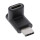 InLine® USB 3.2 Adapter, USB-C Stecker an C Buchse, oben/unten gewinkelt (Gen.2)