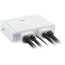 InLine® KVM Switch, 2-fach, Displayport 1.2, 4K, USB, mit Audio, integr. Kabel