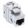 InLine® Premium RJ45 Keystone Jack Snap-In module Cat.6a, with dust cover