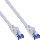 InLine® Flat patch cable, U/FTP, Cat.6A, white, 3m