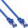 InLine® Patchkabel flach, U/FTP, Cat.6A, blau, 1,5m