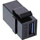 InLine® USB 3.0 Keystone Snap-In Einsatz, USB-A...