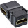 InLine® HDMI Keystone Snap-In module, 4K/60Hz, HDMI AF/AF angled black