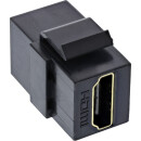 InLine® HDMI Keystone Snap-In Einsatz 4K/60Hz, HDMI A...