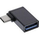 InLine® USB 3.2 Gen.2 Adapter OTG, Type C male to A female angled 90°