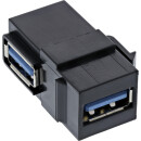 InLine® USB 3.2 Keystone Snap-In Einsatz, USB-A...