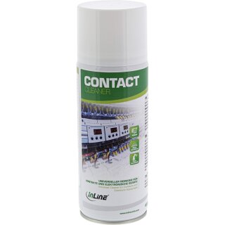 InLine® Contact Cleaner, universeller Reiniger für Kontakte und elektronische Geräte, 400ml
