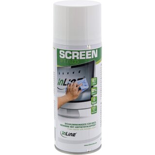 InLine® Foam Cleaner for screens with antistatic effect, 400ml