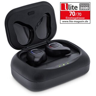 InLine® PURE Air TWS, Bluetooth In-Ear Kopfhörer mit True wireless Stereo, mit Qi-Case PowerBank