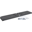 InLine® 19" foldable rack, 2U, 24-40cm depth, black