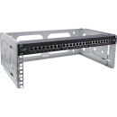 InLine® 19" foldable rack, 4U, 24-40cm depth, grey