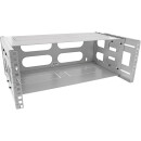 InLine® 19" foldable rack, 4U, 24-40cm depth, with cover, grey