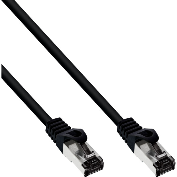 InLine® Patch Cable S/FTP PiMF Cat.8.1 halogen free 2000MHz black 3m