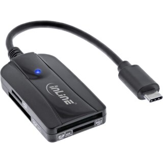 InLine® Card Reader 3.2 Gen.1 USB-C, für SD/SDHC/SDXC, microSD, UHS-II kompatibel