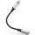 InLine® Lightning Audio Adapter Cable, for iPad, iPhone, iPod, silver/black, 0.1m MFi-Certified