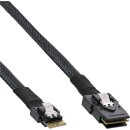 InLine® Slim SAS Kabel, SFF-8654 zu Mini SAS...