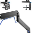 InLine® Tischhalterung mit Lifter und USB 3.0, beweglich, für 3 Monitore bis 69cm (27"), max. 3x6kg