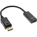 InLine® DisplayPort zu HDMI Adapterkabel mit Audio,...