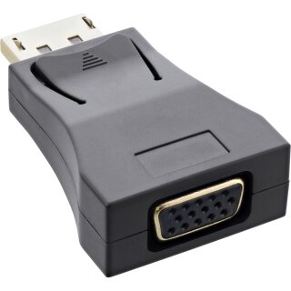 InLine® DisplayPort Converter, DisplayPort male to VGA female, FullHD/60Hz, black/gold