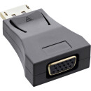 InLine® DisplayPort Konverter, DisplayPort Stecker auf VGA Buchse, FullHD/60Hz, schwarz/gold