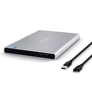 FANTEC ALU7MMU3, 2,5" Aluminium Gehäuse für SATA & SSD-Festplatte, USB 3.2