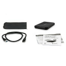 External 2.5" HDD-Enclosure, FANTEC ALU-25U3, USB 3.2, Aluminium, black
