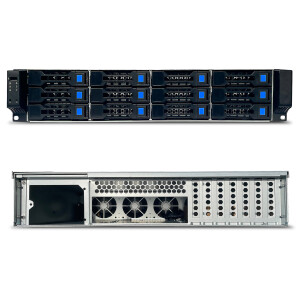 FANTEC SRC-2612X07, 2HE 19"-Storagegehäuse ohne Netzteil, 680mm tief