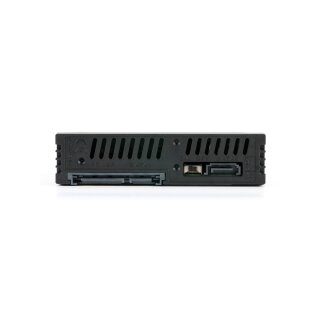 FANTEC MR-25DUAL, 2,5 SATA + SAS HDD/SSD Wechselrahmen, schwarz